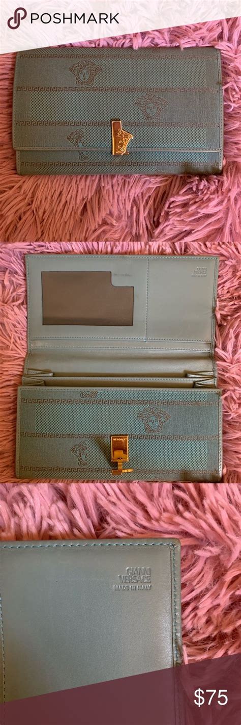 vintage versace wallet|Versace wallets for women.